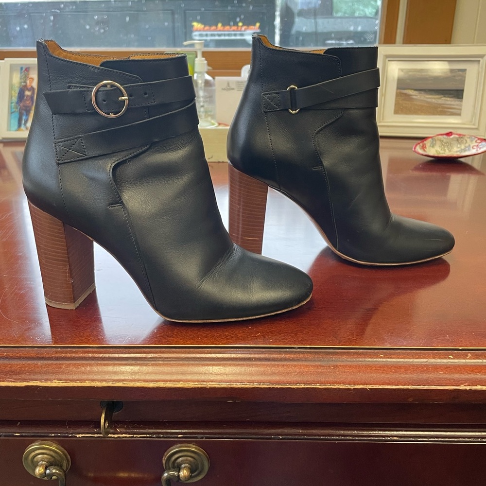 Sézane Black High Jonas Ankle Boots 6 - Picture 14 of 16